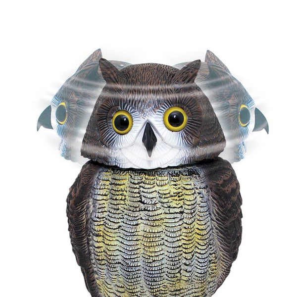 The Big Cheese Wind-Action Garden Owl Pest Deterrent image 1