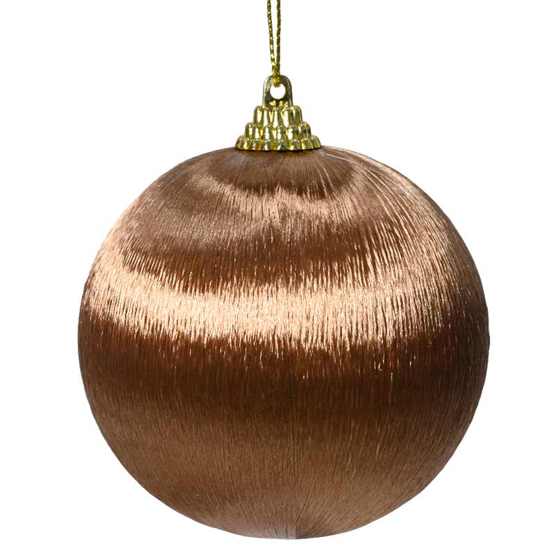 Decoris Foam Bauble in Metallic Ginger Brown image 0