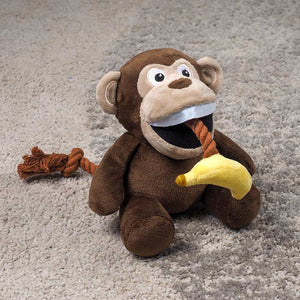 Zoon Chimp Tugga Banana Dog Toy image 1
