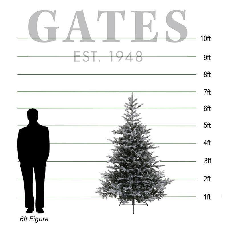 Everlands Snowy Grandis Fir Artificial Christmas Tree - 7ft image 0