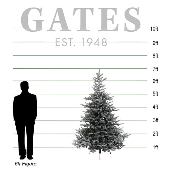 Everlands Snowy Grandis Fir Artificial Christmas Tree - 7ft image 1
