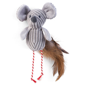 Zoon Nip-it Catnip Cord Mouse & Feathers image 0