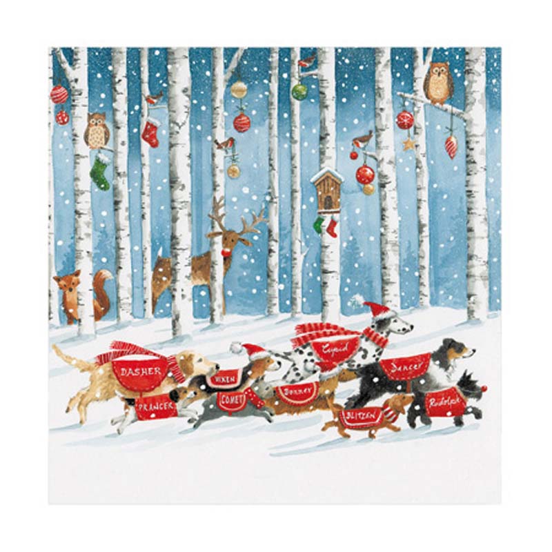 Woodmansterne Santa's Little Helpers Christmas Card image 0