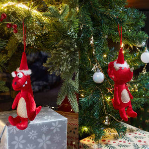 Three Kings Red Festive Dino Pendant (Assorted Designs) image 0