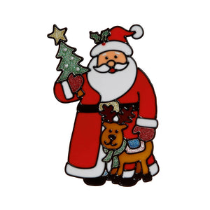 Premier Long Coat Santa Window Sticker (Assorted Designs) image 2