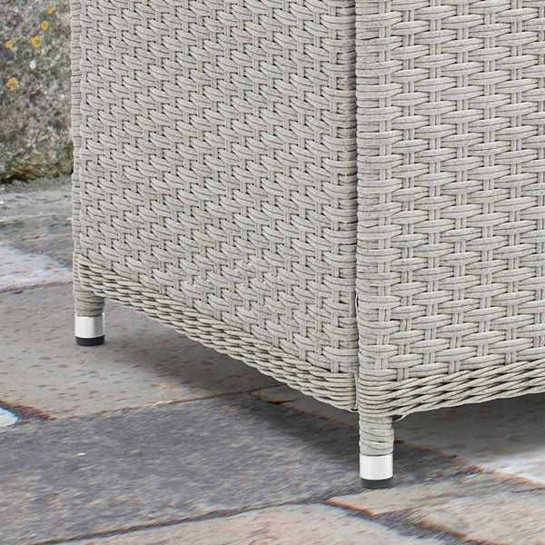 Bramblecrest Wentworth Cushion Storage Box with Liner in Pewter Rattan - Standard image 4