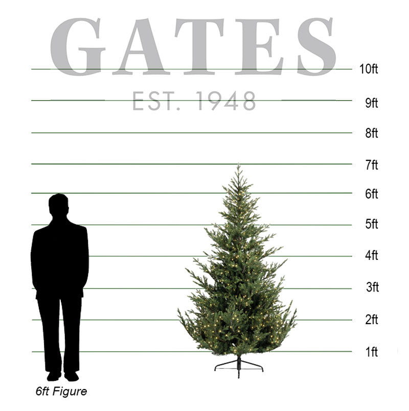 Everlands Norway Spruce Pre-Lit Christmas Tree - 7ft / 2.1m image 0