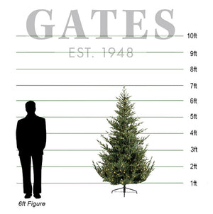 Everlands Norway Spruce Pre-Lit Christmas Tree - 7ft / 2.1m image 1