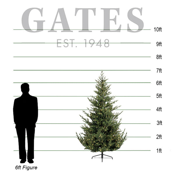Everlands Norway Spruce Pre-Lit Christmas Tree - 7ft / 2.1m image 1