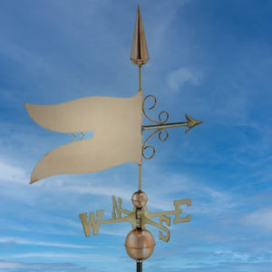 Espira Copper Banner Farmhouse Weathervane image 0