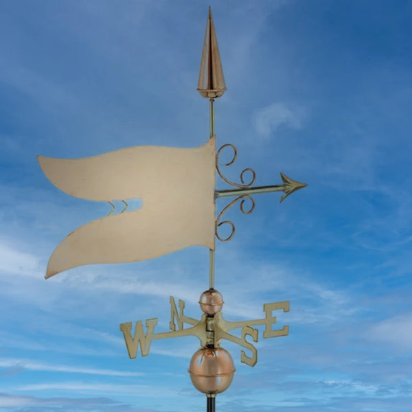 Espira Copper Banner Farmhouse Weathervane image 0