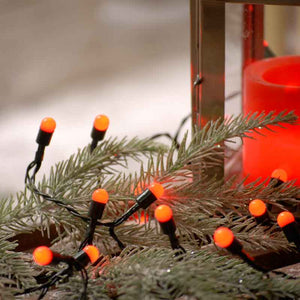 Festive 100 Red Berry LED String Lights with Timer image 2