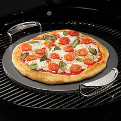 Weber Crafted GBS 13" Round Glazed Barbecue Pizza Stone image 0