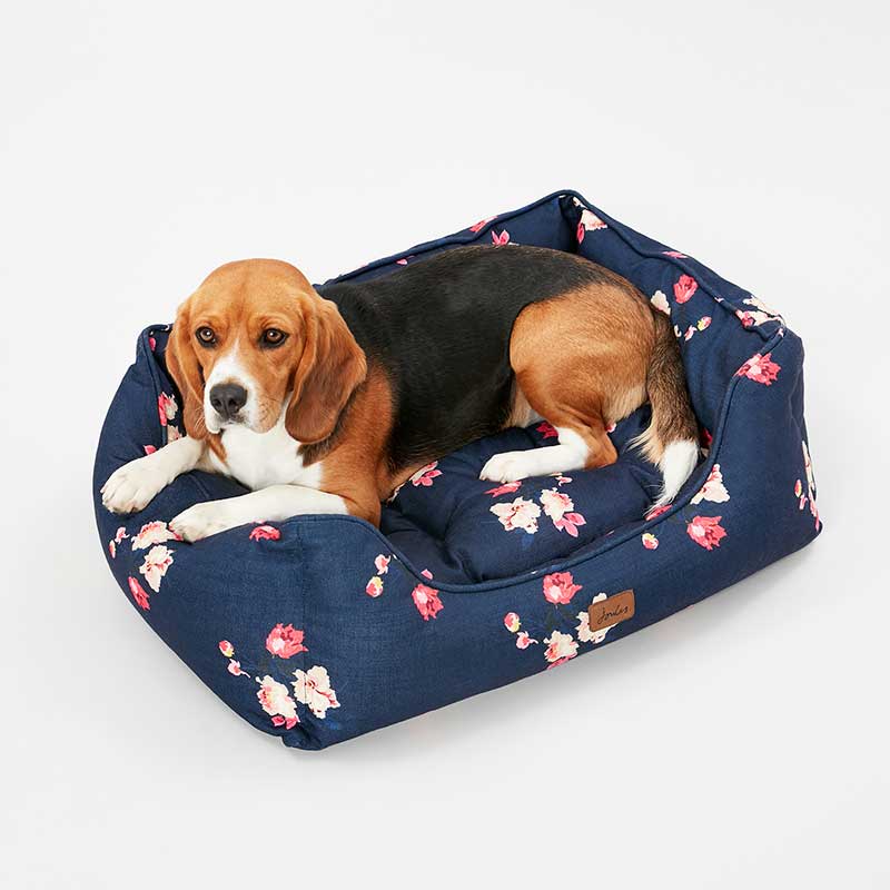 Joules Floral Box Dog Bed image 0