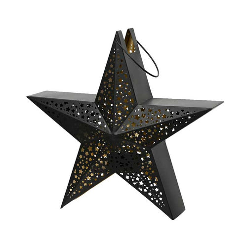 Black Star Shaped Lantern image 1