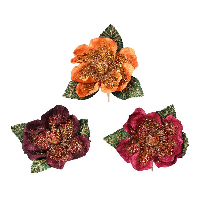 Everlands Velvet Flower Clip (Assorted Designs) image 0