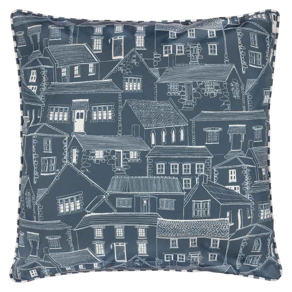 Wylder Abersoch Town Outdoor Cushion, 45 x 45cm - Sail Blue image 0