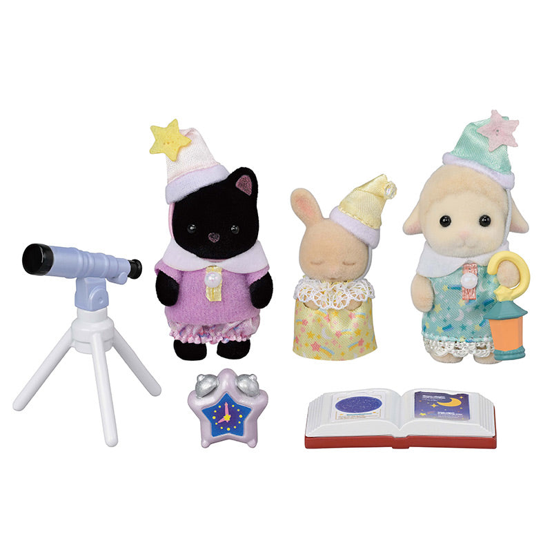 Sylvanian Families 'Nursery Friends - Sleepover Party Trio' image 0