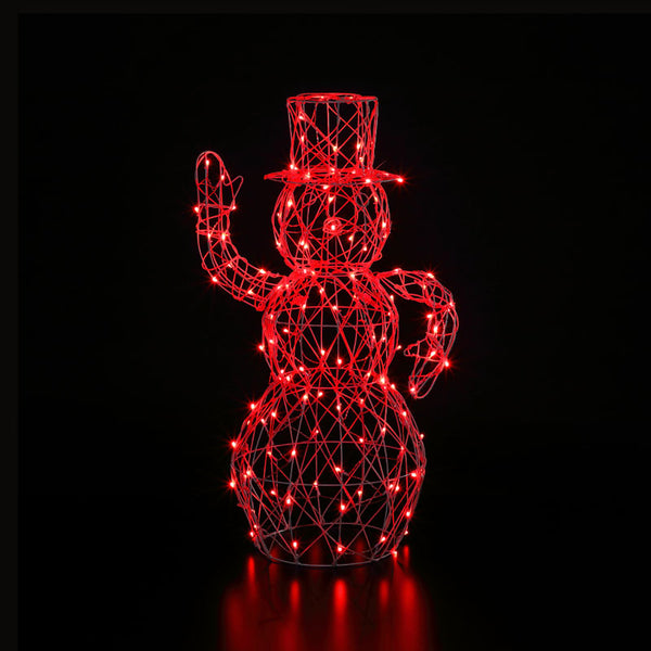 NOMA White Wicker Dickensian Snowman image 2