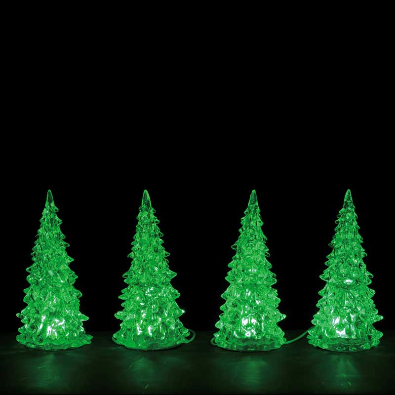 Lemax Small Crystal Lighted Tree (Set of 4) image 0