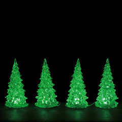 Lemax Small Crystal Lighted Tree (Set of 4) image 0