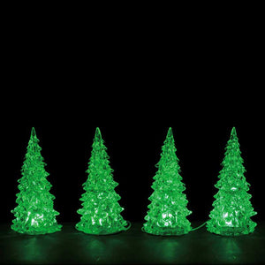 Lemax Small Crystal Lighted Tree (Set of 4) image 0