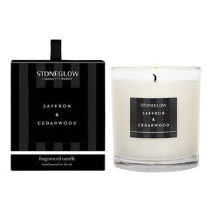 Stoneglow Modern Classics Saffron & Cedarwood Fragranced Candle (1 wick) image 0