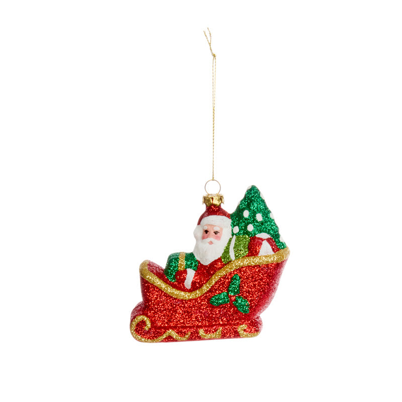 Three Kings Sleigh Santa Pendant image 0