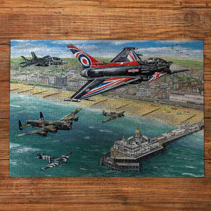 Gibsons Airshow Over Eastbourne 500 Piece Jigsaw Puzzle image 1