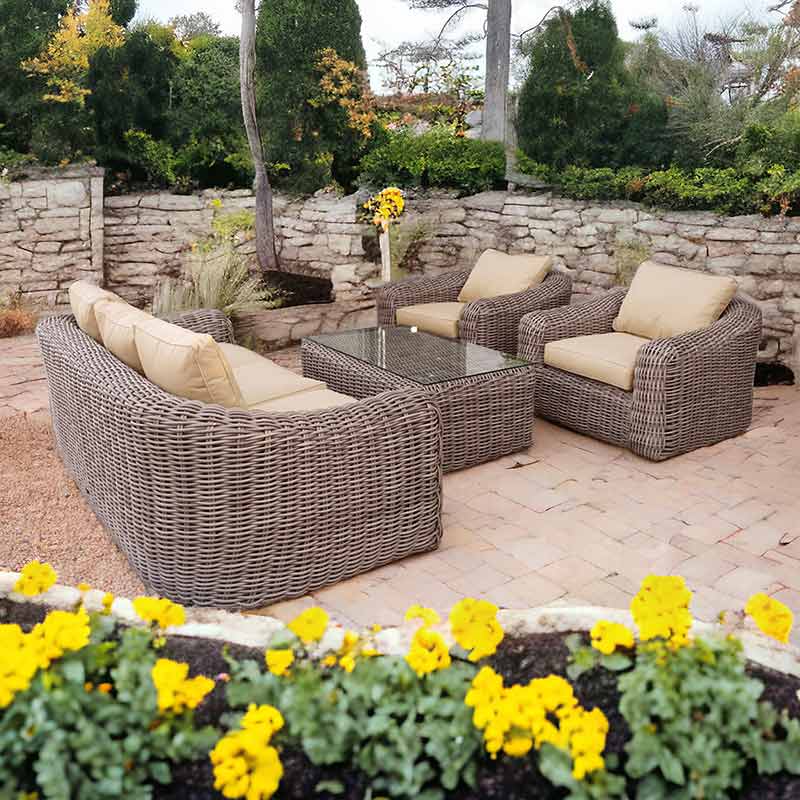 Orchard Life Morello Garden Lounge Set with Rectangular Coffee Table image 0