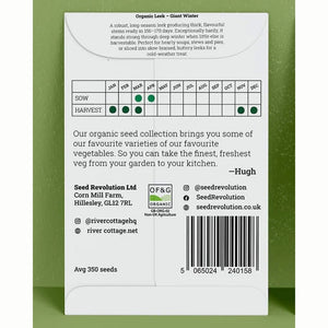 River Cottage Organic Seeds – Leek ‘Giant Winter’ (1 Packet) image 1
