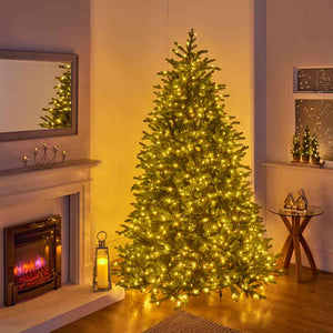 National Tree Princeton Medium Pre-Lit Christmas Tree - 7.5ft image 0
