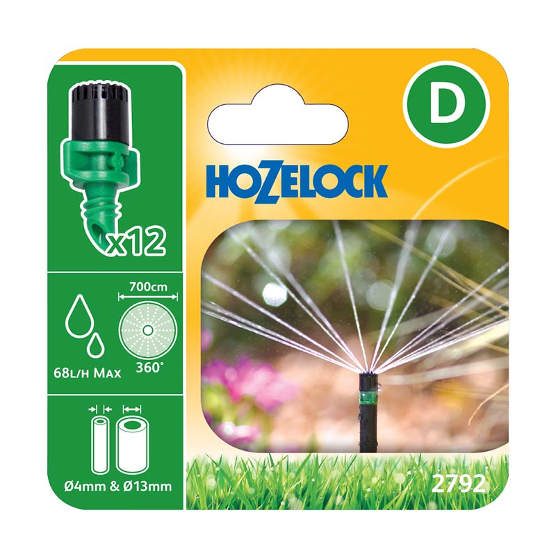 Hozelock 360-Degree Micro Sprinkler (Pack of 12) image 0