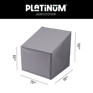 Platinum Aerocover for Outdoor High Back Lounge Chair – 75 x 78 x 110cm image 0