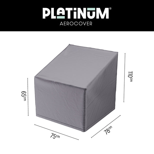Platinum Aerocover for Outdoor High Back Lounge Chair – 75 x 78 x 110cm image 0