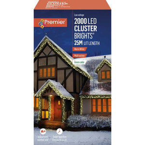 Premier 2000 Multi-Action LED CLUSTERBRIGHTS with Timer - Warm White image 1