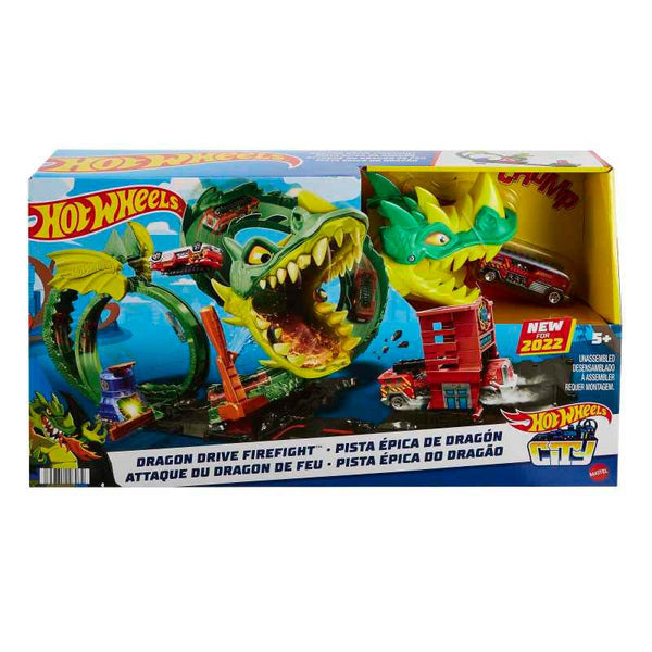 Hot Wheels Dragon Drive Firefight Playset and Car image 5