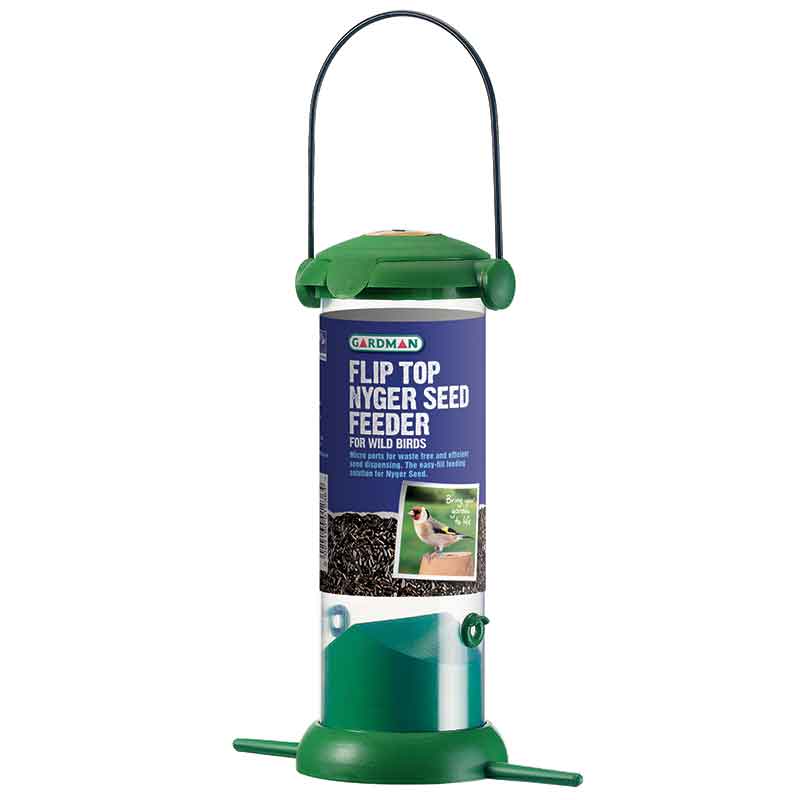 Gardman Flip Top Nyger Seed Feeder for Wild Birds image 0