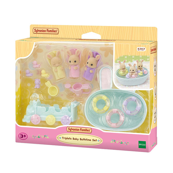Sylvanian Families Triplets Baby Bathtime Set image 4