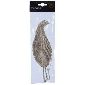 Decoris Pearl Glitter Leaf (Pack of 3) image 1