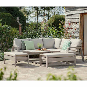 Bramblecrest Prague Corner Sofa Set with Square Height-Adjustable Table (Seats 8) image 2