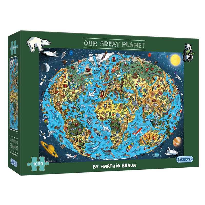 Gibsons Our Great Planet 1000 Piece Jigsaw Puzzle image 0