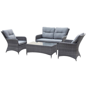 Supremo Tivoli 4-Seat Garden Lounge Set with Rectangular Coffee Table image 4