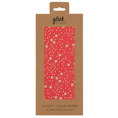 Glick Magical Christmas Red Luxury Tissue Paper (Pack of 4) image 0