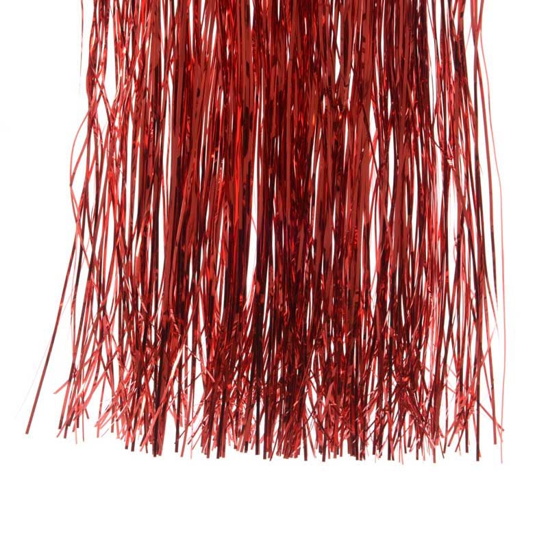 Decoris Tinsel Strands - Christmas Red image 0