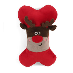 Zoon Squeaky RudyBone Plush Dog Toy image 0