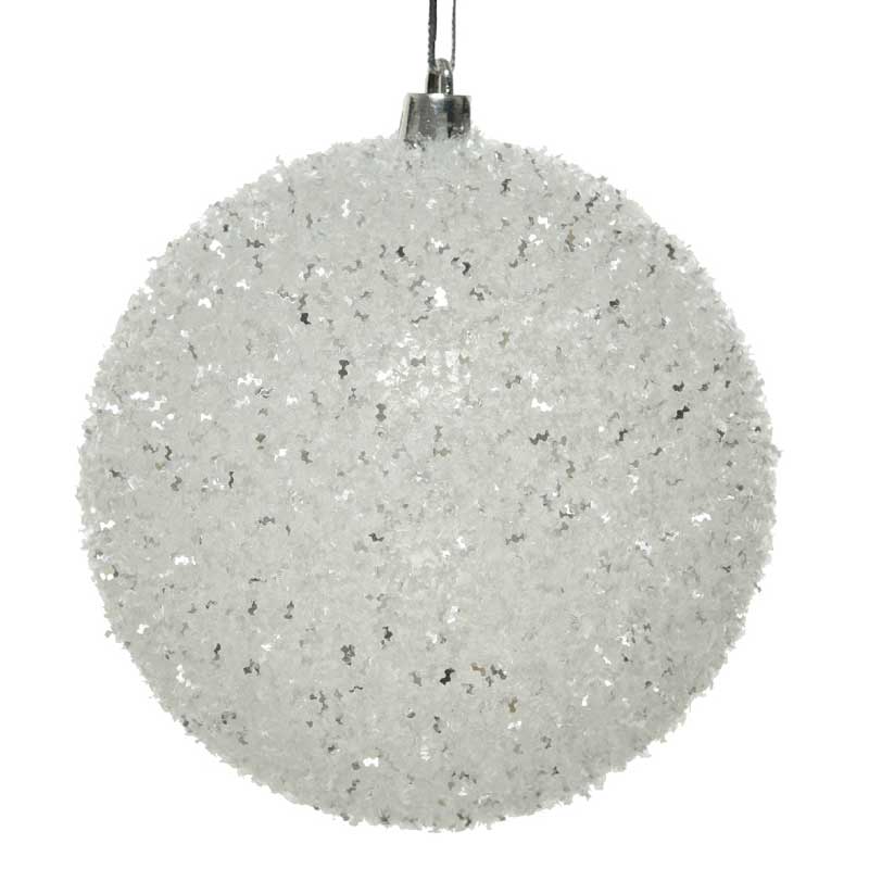 Decoris Shatterproof Bauble with Ice Finish image 0