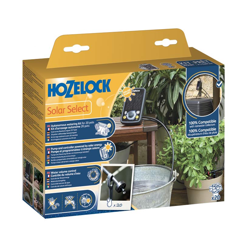 Hozelock Solar Select Irrigation Kit (20 Potted Plants) image 0