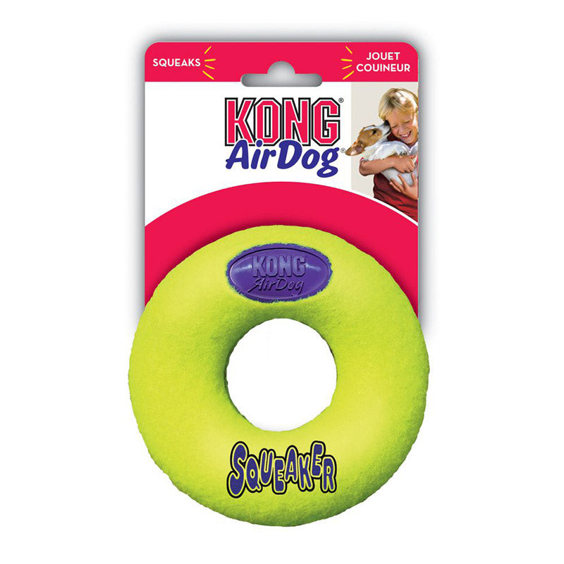 Kong Airdog Squeaker Donut Dog Toy image 0