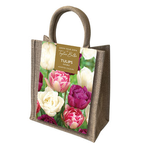 Double Tulip Jute Gift Bag (18 Bulbs) image 0